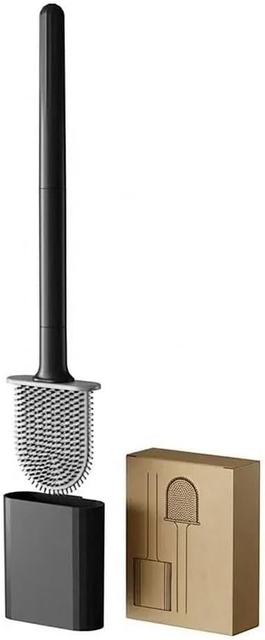 RV Toilet Bowl Brush, Toilet Brush Silicone Won't Damage Toilets, Wall Mounted Toilet Brush-Anti-Roll, Anti-Drip Design, Suitable for RV Travel Trailers and Campers, Made by RVers for RVers