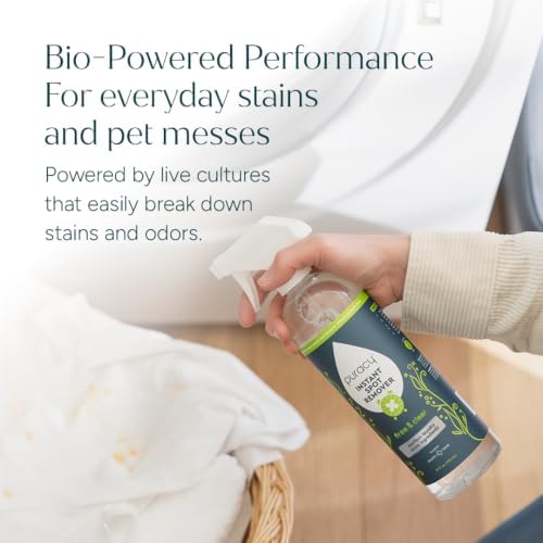 Puracy Laundry Stain Remover for Clothes Laundry - Carpet Stain Remover Carpet Spot Cleaner Couch Stain Remover - Clothes Spray, Free & Clear - Instant Spot Remover, 48 Fl Oz (Pack of 1)