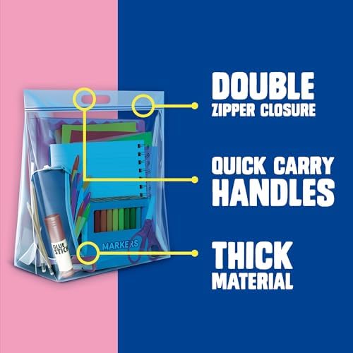 Ziploc Big Bags 3 Gallon Large, Reusable Large-Capacity Plastic Storage Bags, 10 count