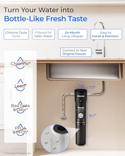 Waterdrop 15UA Under Sink Water Filter System, 19000 Gallons, 2 Years