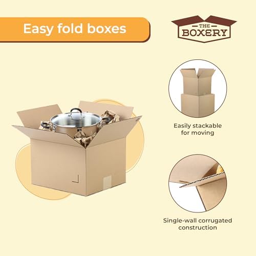 The Boxery Moving Boxes 10-Pack Medium 18x14x12 inch
