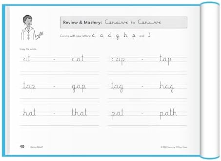 Learning Without Tears Cursive Kickoff Workbook, 2nd Grade+, Age 7+