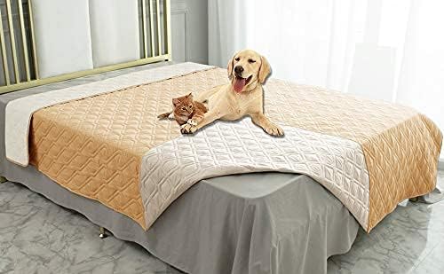 Ameritex Waterproof Dog Bed Blankets Cover for Bed Couch Sofa Reversible