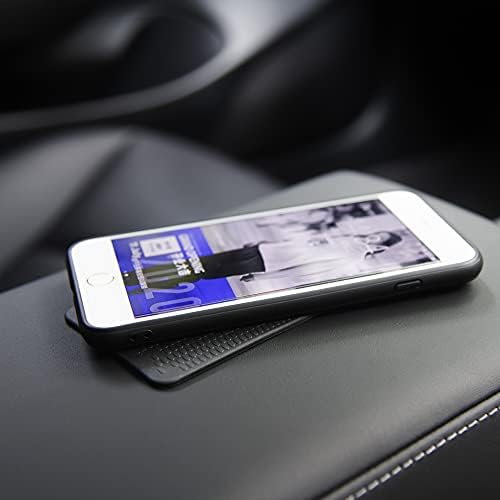 Car Dashboard Non Slip Mat, JIMISHA Anti Slip Pad, Anti Slide Sticky Dash Pad, Multifunctional Fixate Gripping Gel Pad for Radar Detector, Cell Phone, Keys, Glass, GPS, Coins 6.3x2.8 inch (2 Pack)