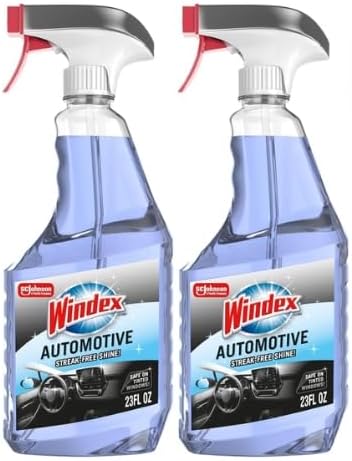 Windex Automotive Car Glass Cleaner Spray, 23 oz