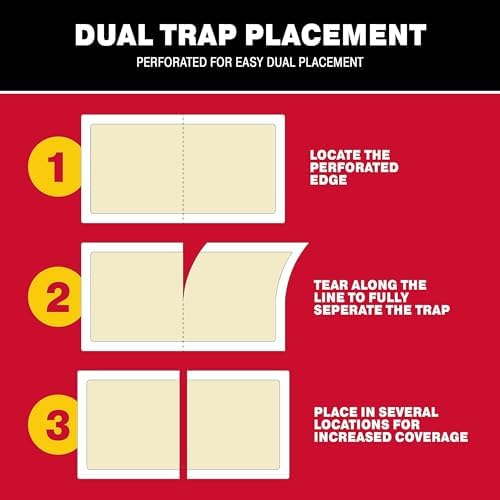 Catchmaster Cricket XL Giant Glue Boards 6-Pk, Adhesive Bug Catcher Cricket Traps Indoor, Sticky Trap for Inside Your Home, Bulk Insect Killer, Insect Traps for House & Garage, Pest Control for Home