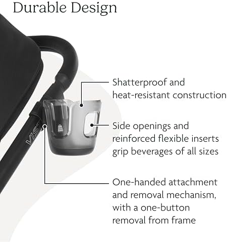 UPPAbaby Cup Holder for Vista, Cruz, Minu Strollers - Quick Attachment