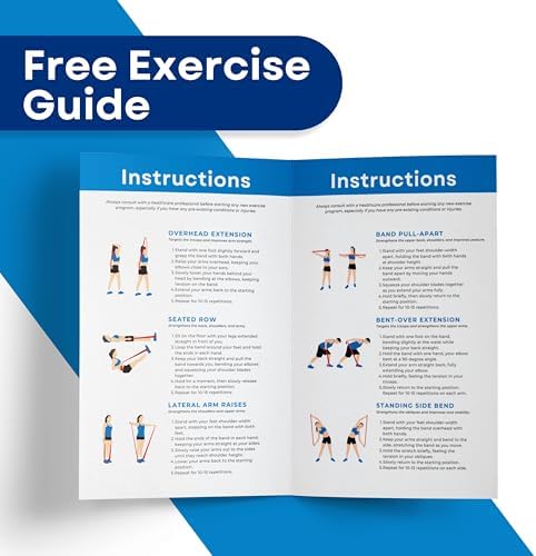 RMS Resistance Bands for Working Out, Physical Therapy, Yoga & Pilates