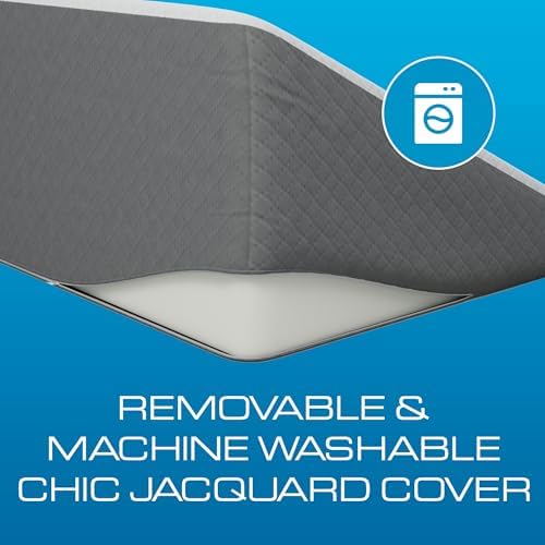 Kolbs Bed Wedge Pillow for Sleep Apnea, FSA Eligible Acid Reflux, and Back Pain Relief, with Chic Jacquard Cover - Headboard Wedges for Sleeping (Standard Width 7.5" Height)