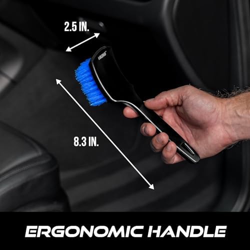 Viking Carpet Scrub Brush for Floor Mats and Interior Car Detailing Kit