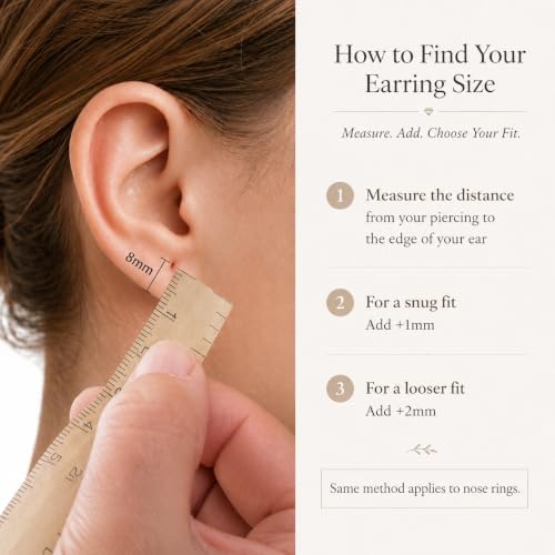 Small Gold or Sterling Silver Huggie Hoop Earrings for Women Cartilage Nose Helix Tragus