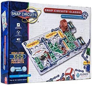 Snap Circuits Jr. SC-100 Electronics Exploration Kit, Over 100 Projects, Full Color Project Manual, 28 Parts, STEM Educational Toy for Kids 8 +