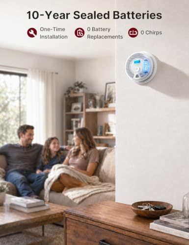 X-Sense Smoke Detector Carbon Monoxide Detector Combo, SC07, 1-Pack