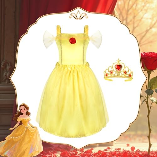 HAMSILY Princess Dress Up Clothes for Little Girls 3 4 5 6 Year Old