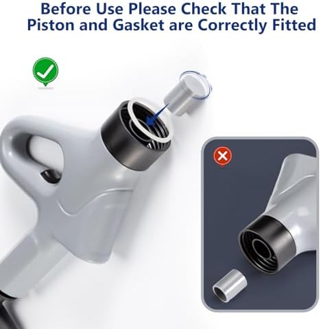 MaxxGeek Toilet Plunge Blaster, High Pressure Toilet Plunger, High-Pressure Air Drain Blaster Plunge Blaster Multi-drain Unclogger for Toilets, Bathroom Floor, Drain Sinks and Plumbing Clogs.