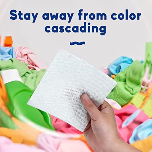Xcleen Color Absorber Laundry Sheets 120 Count, Dye Catcher to Prevent Clothes from Smearing, Fragrance Free Color Trapping Sheets for Home School or Apartment