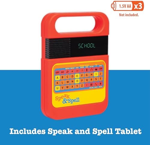 Speak & Spell Educational Learning Toy, Spelling Games, 80s Retro Handheld
