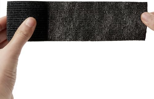 Sensi Wrap Grip Cover Sports Self Bandage Rolls 2-inch x 5-Yards 24pcs (Black)