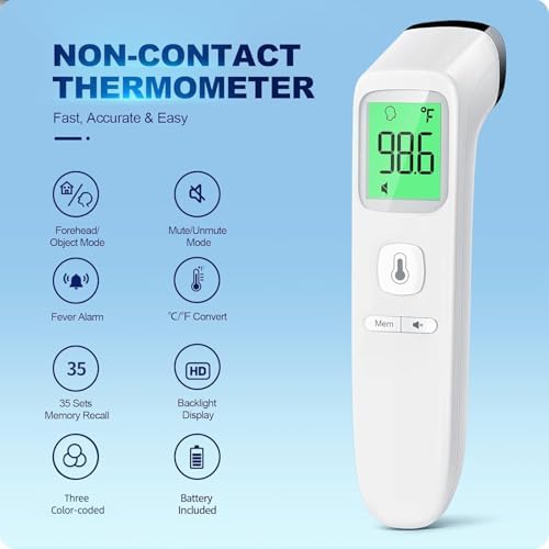 No-Touch Thermometer for Adults and Kids, Accurate Digital Baby Thermometer