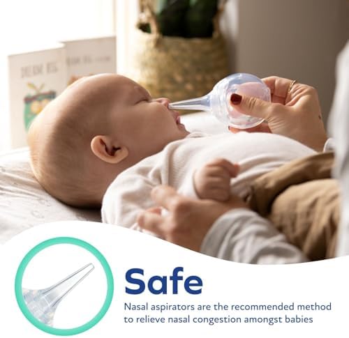 Dr. Talbot's Nasal Aspirator for Babies - Silicone - Includes Storage Case - Clear