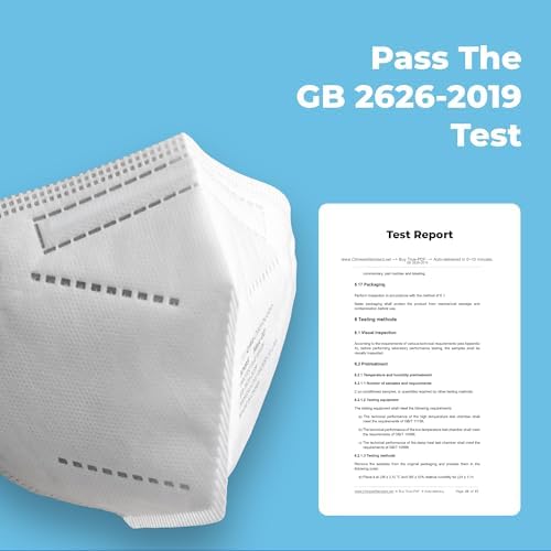 Lyka Distribution KN95 Face Masks - 50 Pack - 5 Layer Protection Breathable KN95 Face Mask with Comfortable Elastic Ear Loop