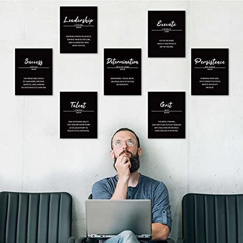 Outus 9 Inspirational Wall Art Prints for Classroom Office, 8x10, Unframed
