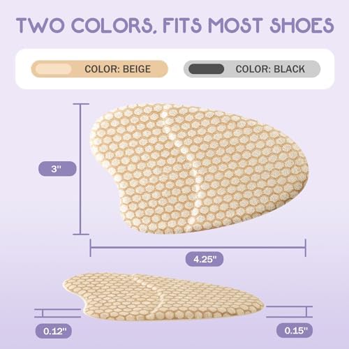 ZAIWOO Ball of Foot Cushions, Soft & Comfortable, 2 Pairs, Invisible Design