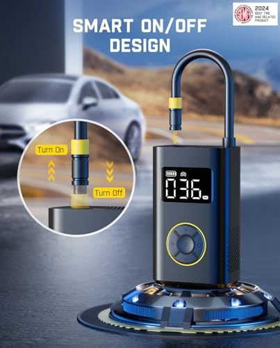 Fanttik X9 Pro Portable Tire Inflator for Compact Car, 1Min Fast Inflate