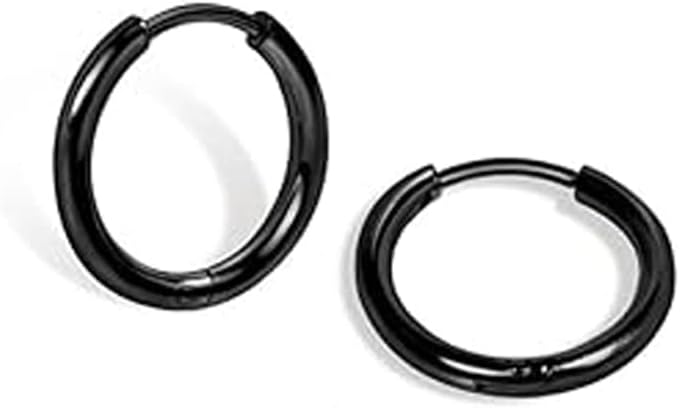 1 Pair 6mm Small Hoop Earrings for Women, Huggie Earrings (Silver/1.6mm)