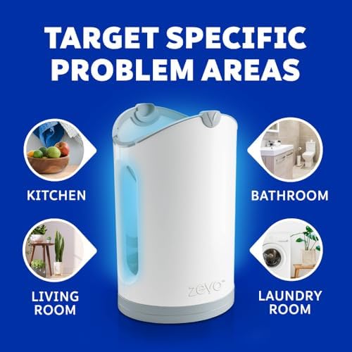 Zevo MAX Bug Catcher, Gnat & Fruit Fly Trap Indoors, 1 Base & 2 Refills