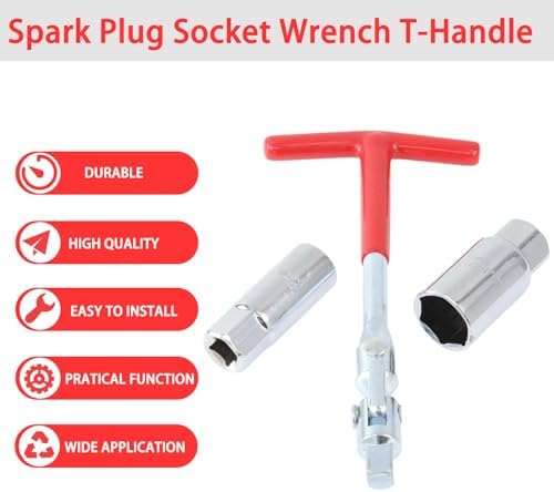 Spark Plug Socket Wrench Set-T-Handle Universal 16mm (5/8") & 21mm (13/16")