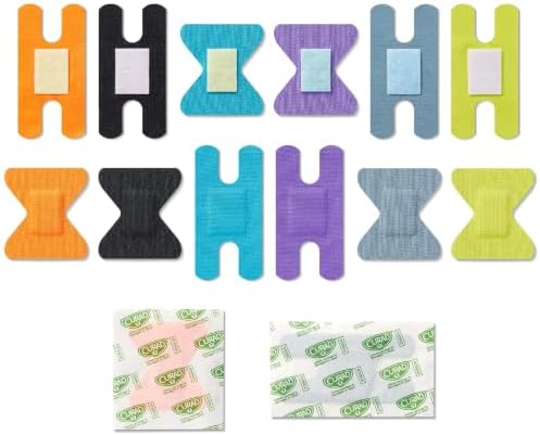 Curad Performance Series Fingertip and Knuckle Antibacterial Bandages, Extreme Hold Adhesive Technology, Fabric Bandages, 20 Count