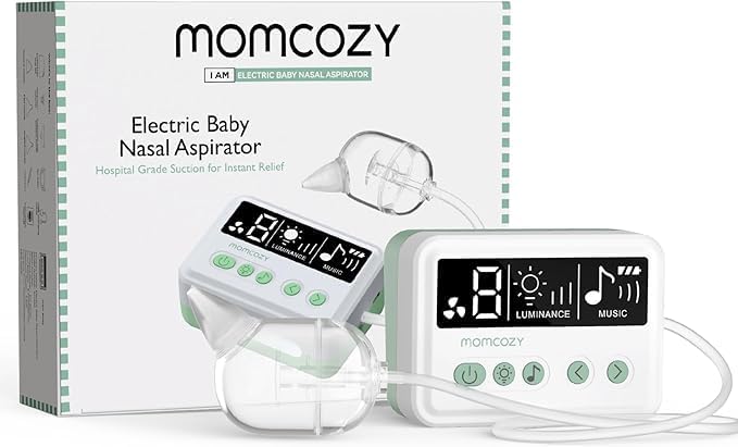 Momcozy Nasal Aspirator for Baby, 【Hospital-Grade】 70 KPa, 9 Levels