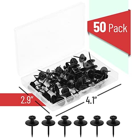 Mr. Pen- Double Headed Picture Hanging Nails, 50 Pack, Black