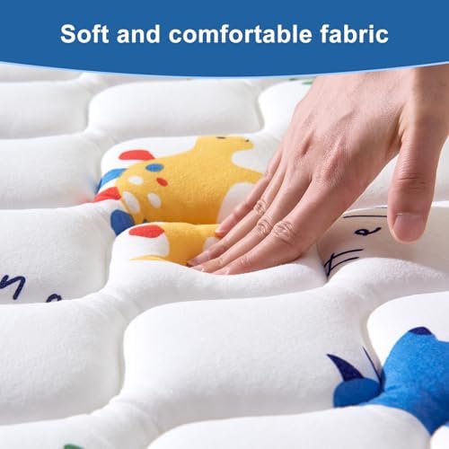 50" x 50" Foldable Baby Play Mat, Odorless Premium Foam Microfiber Floor Mat, Hypoallergenic Non‑Slip Washable for Infants Toddlers, Playpen, Tummy Time & Travel
