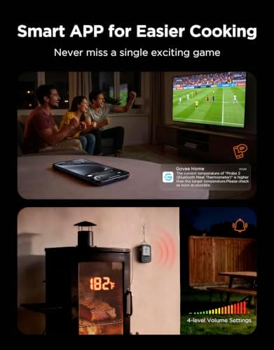 Govee Bluetooth Meat Thermometer Digital with Smart App Timer and Alerts