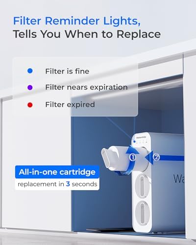 Waterdrop TSU 0.01 Micron Ultra Filtration Under Sink Water Filter System