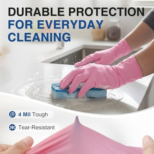 Schneider Medical Nitrile Exam Gloves, Powder & Latex Free, Pink