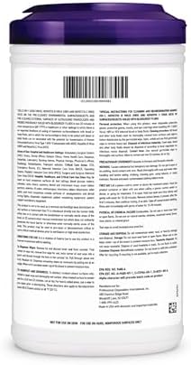 Super Sani-Cloth X-Large Germicidal Disposable Wipe, Hospital-Grade Disinfection, Purple Top, 1 Canister of 75 XL 5'' x 8'' Wipes