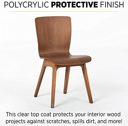 Minwax 1/2 pt 25555 Clear Polycrylic Water-Based Protective Finish Gloss