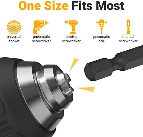 Impact Socket Adapter Set for Drill Tools for Men Gadgets 1/4" 3/8" 1/2"