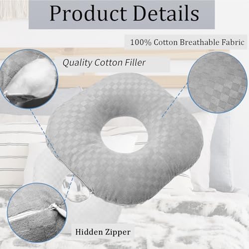 Ear Piercing Pillow with Hole for Cartilage Piercings, CNH Support