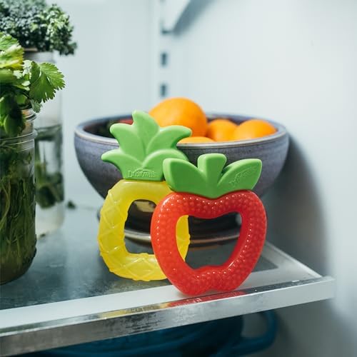 Dr. Brown's AquaCool Water-Filled Teether, Apple Pineapple, 3m+, 2-Pack