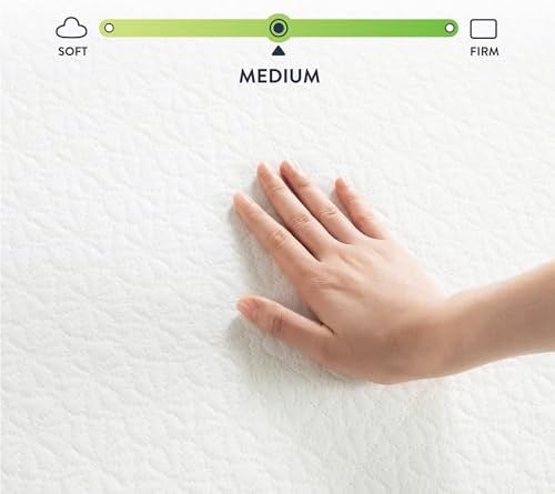 Best Price Mattress 6 inch Twin Mattress Bed-In-A-Box, Green Tea Memory Foam, White