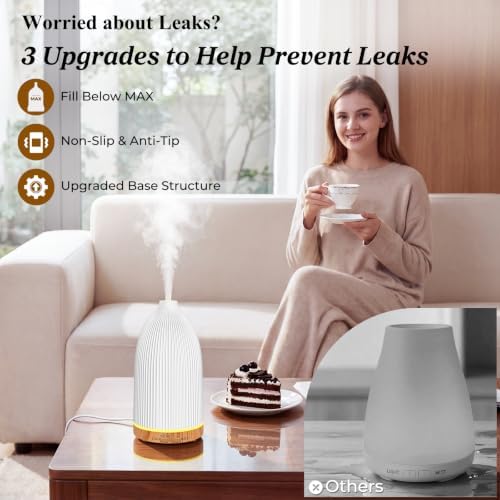URPOWER 150mL Essential Oil Diffusers for Home Aromatherapy Diffuser