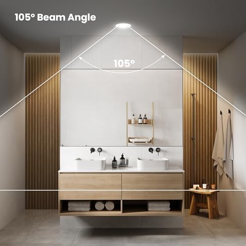 Feit Electric BR30 LED Light Bulbs, 65W Eq, Dimmable, 5CCT, 6 Pack