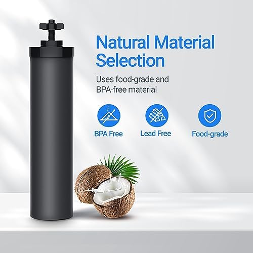 Filterlogic Gravity Water Filter, Replacement for Berkey® BB9-2®, Purewell®