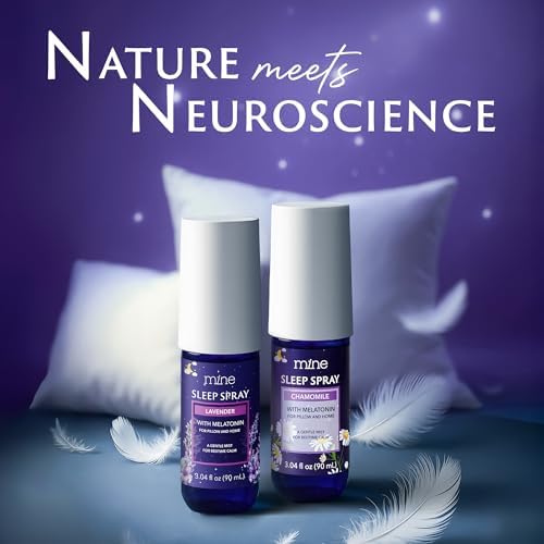 Lavender Sleep Spray with Melatonin - Natural Pillow Mist for Deep Sleep - Calming Lavender Linen Bed Spray for Adults, Gifts for Teen Girls and Women