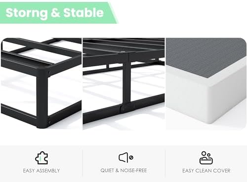QEROMY 9 Inch High Profile Box Spring Queen Size