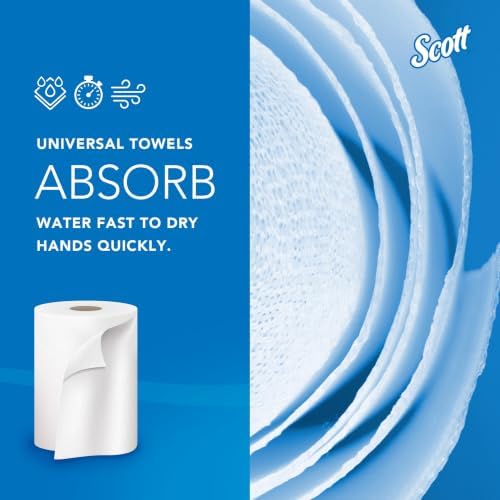 Scott Professional Hard Roll Paper Towels, Bulk, 6 Rolls x 1000' (01005)